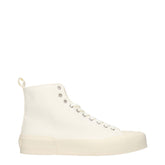 Jil Sander Beige High-Top-Sneakers aus Stoff