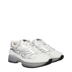 Valentino Garavani White Fabric Athletic Sneakers
