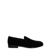 Dolce & Gabbana Schwarze Samt-Slipper
