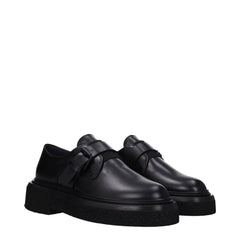Max Mara Schwarze Leder-Oxfords und Derbys