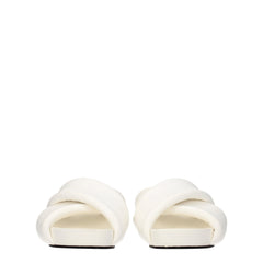 Jil Sander Weiße Leder-Slipper