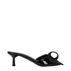 Prada Sandalen aus schwarzem Leder