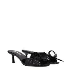 Prada Sandalen aus schwarzem Leder