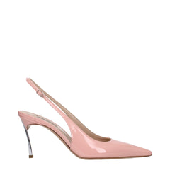 Casadei Pinke High-Heel-Pumps aus Leder