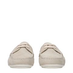 Prada Loafer aus grauem Leder zum Hineinschlüpfen