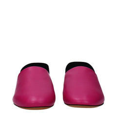 Givenchy Pink Leather Flat Sandals