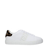 Versace Weiße Leder-Low-Top-Sneaker