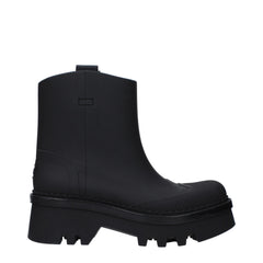 Chloé Schwarze Ankle Boots aus Baumwolle