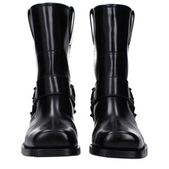Valentino Garavani Schwarze Leder-Stiefeletten