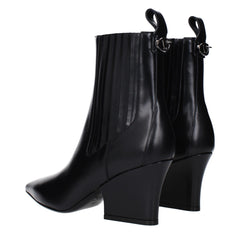Valentino Garavani Schwarze Leder-Stiefeletten