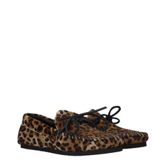 Isabel Marant Braune Slipper aus Rosshaar