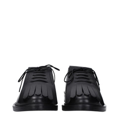 Max Mara Black Leather Oxfords And Derbies