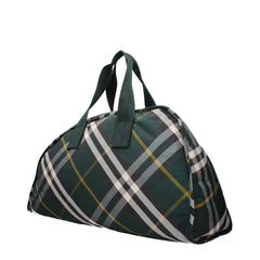 Burberry Green Fabric Luggage And Travel