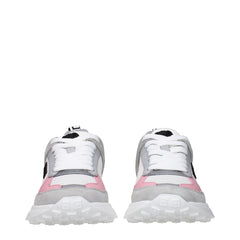 Versace White Fabric Sneakers