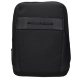 Piquadro Black Fabric Crossbody Bag