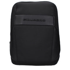 Piquadro Black Fabric Crossbody Bag