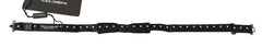 Dolce & Gabbana Black 100% Silk Polka Dot Adjustable Neck Bow Tie