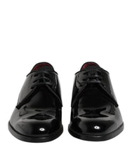 Dolce & Gabbana – Derby-Schuhe aus schwarzem Leder für Herren