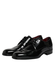 Dolce & Gabbana – Derby-Schuhe aus schwarzem Leder für Herren