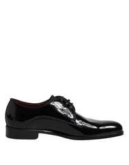 Dolce & Gabbana – Derby-Schuhe aus schwarzem Leder für Herren