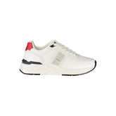 Blauer White Polyester Herren-Sneaker