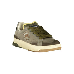 Blauer Verde Polyurethan Herren Sneaker