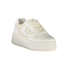Blauer Bianco Damen-Sneaker aus Polyurethan