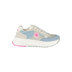 Blauer Azzurro Polyurethan Damen-Sneaker