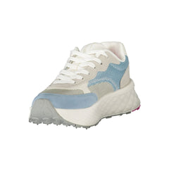Blauer Azzurro Polyurethan Damen-Sneaker