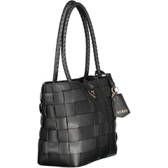 Guess Jeans Nero Polyurethan Damenhandtasche