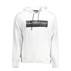 Cavalli Class Weißes Baumwoll-Herren-Sweatshirt