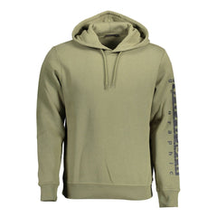Napapijri Grünes Baumwoll-Herren-Sweatshirt