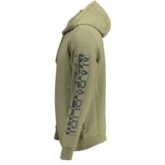 Napapijri Grünes Baumwoll-Herren-Sweatshirt