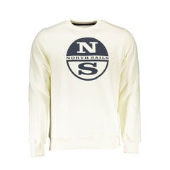 North Sails Bianco Baumwoll-Sweatshirt für Herren