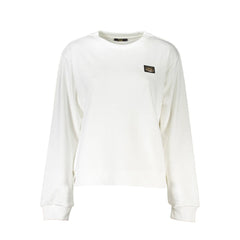 Cavalli Class Bianco Baumwoll-Damen-Sweatshirt