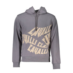 Cavalli Class Herrenpullover aus grauer Baumwolle