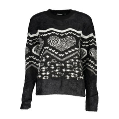 Desigual Black Acrylic Women Sweater with Metallic Fiber