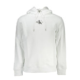 Calvin Klein White Cotton Men's Sweater with Hood