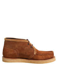 Dolce & Gabbana Braune Wüsten-Ankle Boots aus Wildleder Nubuk