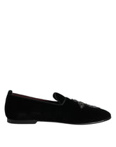 Dolce & Gabbana Black Suede Cross Slip On Loafers Dress Shoes