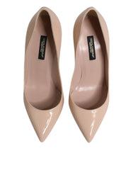 Dolce & Gabbana Beige Lackleder Pumps mit Stilettoabsatz