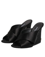 Dolce & Gabbana Schwarze Keira Baroque High Heel Sandalen Schuhe