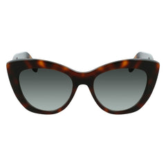 Salvatore Ferragamo Brown Acetate Sunglasses