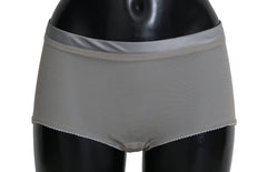 Dolce & Gabbana Underwear Silber mit Netz Seidenhöschen