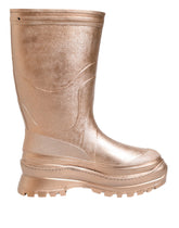 Dolce & Gabbana Roségouden Rubberen Pull-On Regenlaarzen Schoenen