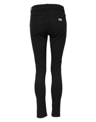 Dolce & Gabbana Schwarze Skinny Mid Waist Jeans aus Baumwolle