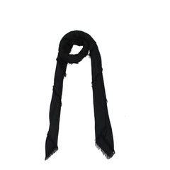 Balmain Black Viscose Foulard