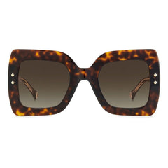 Carolina Herrera Brown Acetate Sunglasses