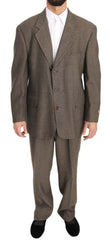 Dolce & Gabbana Brauner einreihiger Anzug aus Wolle