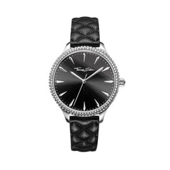 Thomas Sabo Schwarze Lederarmbanduhr